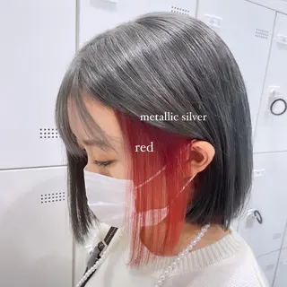 ロング カラー 𝘳𝘺𝘰𝘬𝘢 髪質改善／ブリーチのヘアスタイル