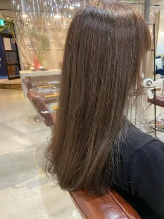 ロング カラー パーマ 髪質改善/森ノ宮/ 美容室/店長杉山慶尚のヘアスタイル