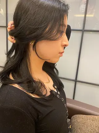 ロング カラー レイヤーカット /透明感/千葉怜寿のヘアスタイル