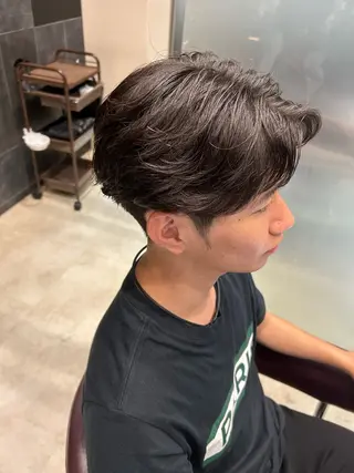 パーマ メンズ 笠井 雅斗のヘアスタイル