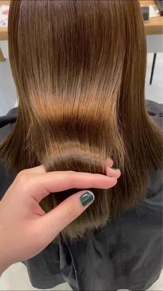 セミロング カラー nono/パーマ /顔まわりカット🐈のヘアスタイル