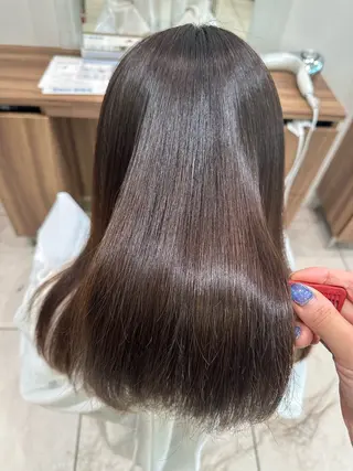 セミロング パーマ 藤井 真奈美のヘアスタイル