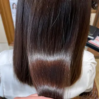 ミディアム カラー パーマ エイジングケア特化 美容師✂️山崎竜二のヘアスタイル