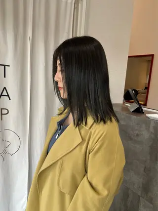 セミロング カラー 金沢市/美容師/ 岡島由希美のマツエク・マツパデザイン