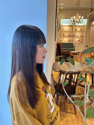 セミロング sanaha🎀 カラーモデルのヘアスタイル