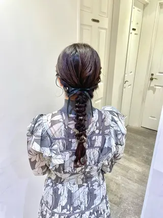 ヘアアレンジ ハイトーンカラー/ 長さだし🐇きょうかのヘアスタイル