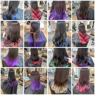 ロング カラー ACROあべの店所属・艶カラー/インナー /グラデ/大西小百合のヘアスタイル