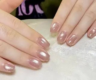 ネイル リボン、ガーリー パーツ放題専門店のネイルデザイン