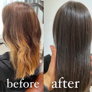 セミロング カラー eins.hair所属・過去一の柔髪ヘア 🌿einshairのヘアスタイル