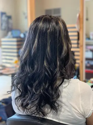 ロング カラー 関口 友行のヘアスタイル