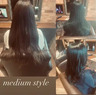 ミディアム 金城 斐のヘアスタイル