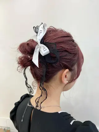 ヘアアレンジ ダブルカラー 🌙ｃｈｉｎａｒｉのヘアスタイル