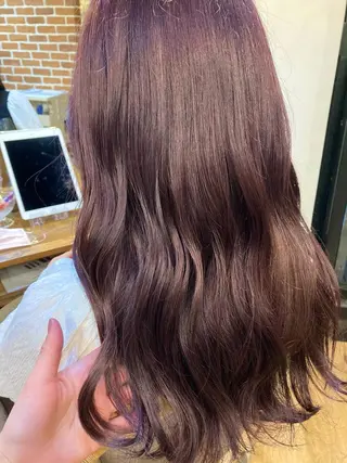 ロング ✨色持ちの良い艶 カラー✨蟹江真世のヘアスタイル