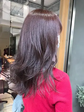 ロング カラー ヘアアレンジ moi-meme.soe所属・タナカ リナのヘアスタイル