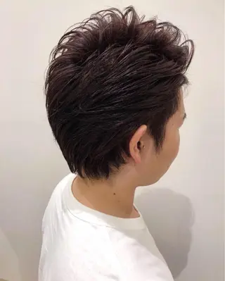 ショート カラー メンズ 石田 優菜のヘアスタイル
