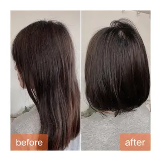 ミディアム 安藤 まどかのヘアスタイル