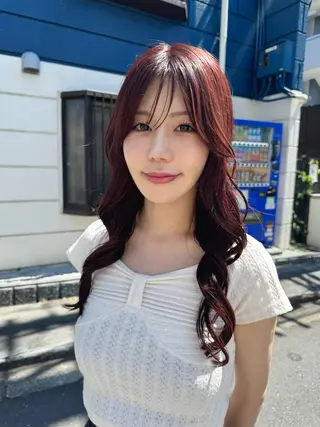 透明感カラー/ハイト ーン/メイク/umiのヘアスタイル