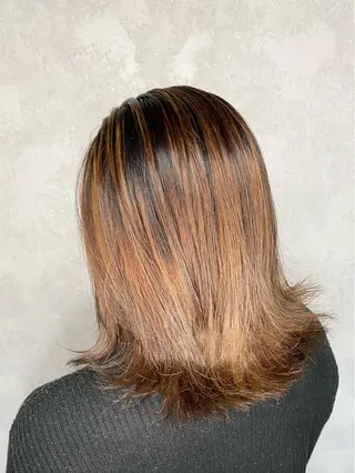 セミロング カラー 🌾内山 龍介🌾のヘアスタイル