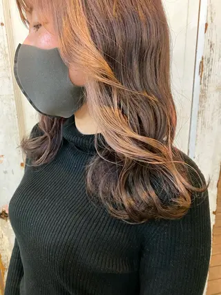 セミロング カラー clomus所属・YUKA艶髪 🌸寛ぎ部屋のヘアスタイル