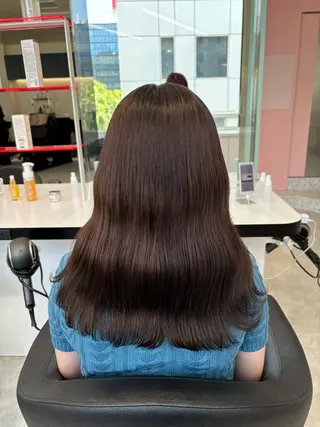 セミロング Wカラー/暖色/べ ージュりく©︎🐝のヘアスタイル