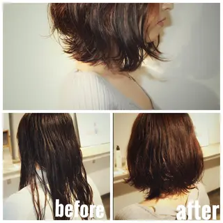 ミディアム パーマ BOB🌟ハイトーン /ブリーチ/TAKUのヘアスタイル