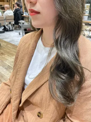 ロング カラー 前髪顔まわりカット 🌈中村海聖のヘアスタイル