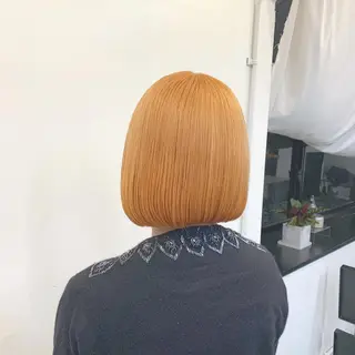 ショート カラー ヘアアレンジ 🎀暖色カラー🎀 ♡yurika♡のヘアスタイル