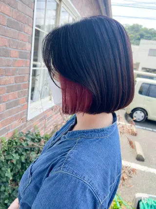 ミディアム YURAGI🤍 SAEのヘアスタイル
