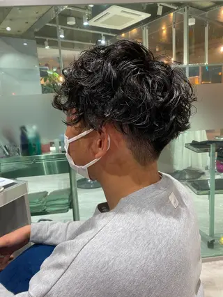 ショート パーマ メンズ Riganuts池袋 Hayato✂︎のヘアスタイル