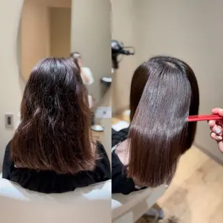 ミディアム miwa♡暖色カラー 盛れる顔周り.ヘアメのヘアスタイル