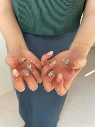 ネイル 束感まつ毛/ネイル/ LED♥KIRARAのマツエク・マツパデザイン