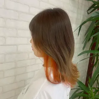 ミディアム カラー ノンダメージサロンBonheur銀座並木通り店所属・ULTOWA/銀座 ERIのヘアスタイル