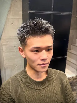 ショート カラー メンズ ツイスパ/メンズ パーマ/歩夢のヘアスタイル