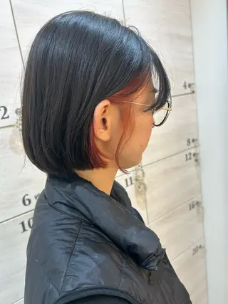 ミディアム 深谷 真見のヘアスタイル