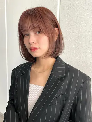 ミディアム カラー レイヤー,ボブ / 彩未のヘアスタイル