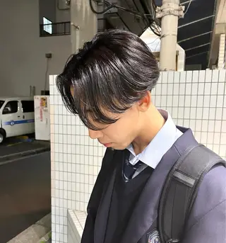 カラー パーマ メンズ 森龍馬 メンズ専門美容師のヘアスタイル