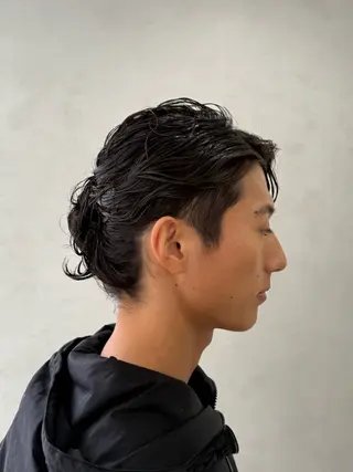 ミディアム 柏/シャドウパーマ/ ナチュラル/颯寿のヘアスタイル