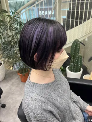 ショート カラー ハイトーン/ダブル カラー/akihoのヘアスタイル