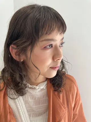 パーマ 似合わせカット 田島智美のヘアスタイル