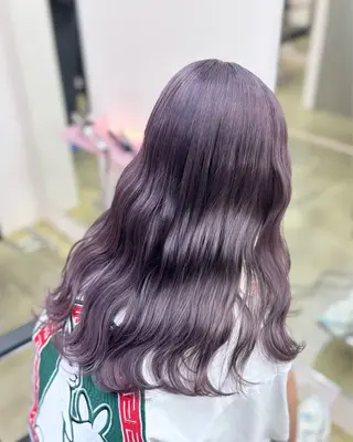 ロング カラー 田中麻鈴/ハイトーン /ミルクティーのヘアスタイル