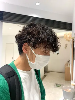 ショート パーマ メンズ メンズカット・ パーマ🎈はなさかのヘアスタイル