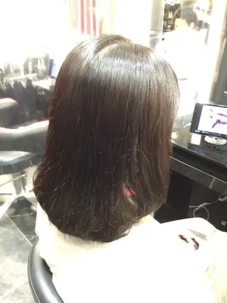 ミディアム カラー Annon プライベートサロンのヘアスタイル