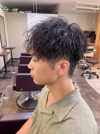 ショート パーマ メンズ kamibito東大阪店所属・加藤 大貴のヘアスタイル