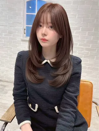 ロング カラー 韓国ヘア 🎀華澄のヘアスタイル