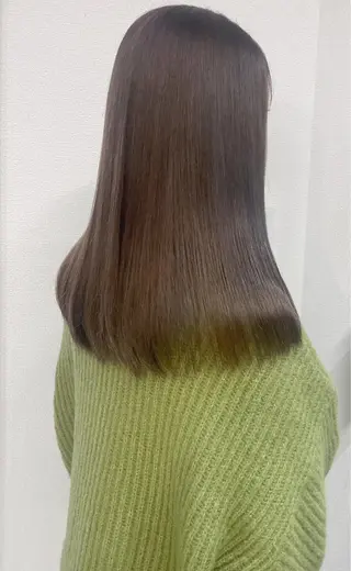 セミロング カラー ケアブリーチ /髪質 改善/古橋圭史郎のヘアスタイル