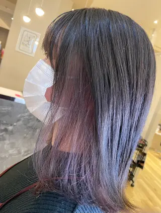 ミディアム カラー salowin梅田茶屋町suite所属・ハイトーンヘア/ 島崎　タクミのヘアスタイル