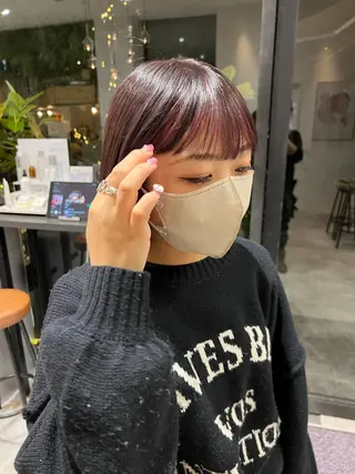 ショート i.osaka所属・たつ/レイヤーカット 顔周り/髪質改善のヘアスタイル