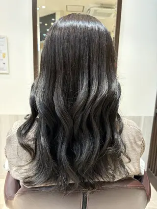 セミロング カラー ヘアアレンジ チハル🌙 カラー🌙ヘアセットのヘアスタイル