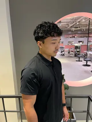 パーマ メンズ 石塚 健汰のヘアスタイル