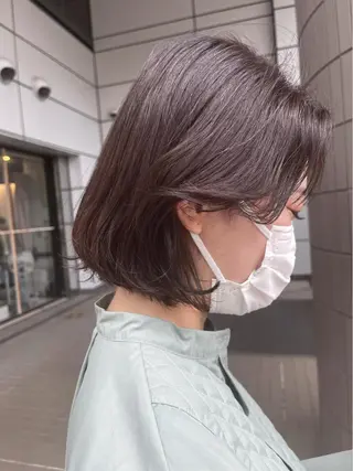 ミディアム カラー Zina天王寺 CHIAKIのヘアスタイル